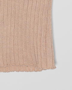 Ribbed knitted linen and cotton cardigan