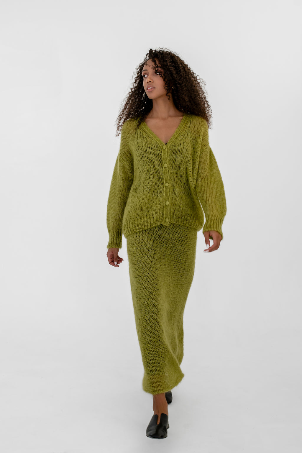 【LE.EMA】mohair touch cardigan LE.EMA】mohair touch cardigan ルエマ レディース
