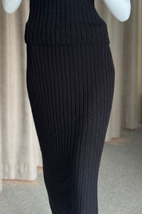 Ribbed Cotton Skirt