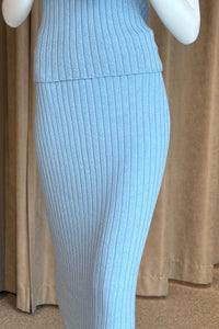 Ribbed Cotton Skirt