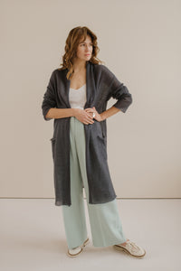 Mohair Silk Cardigan with Pockets