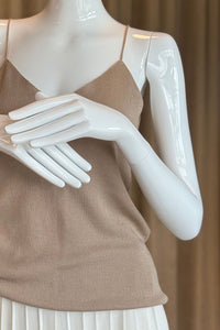 Silk Cotton Strap Top