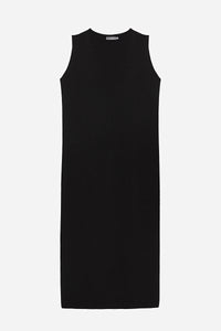Long Merino/viscose Sleeveless Dress