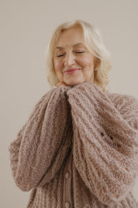 Mohair Silk Short Lace Cardigan Ella