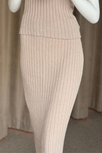 Ribbed Cotton Skirt