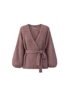 Mohair Silk Short Cardigan with Fluffy Sleeves – MaiMai