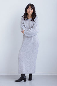 Oversize Mohair Silk Maxi Dress