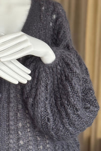 Mohair Silk Short Lace Cardigan Ella