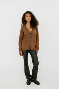 Merino Wool Cardigan With Pockets And Buttons