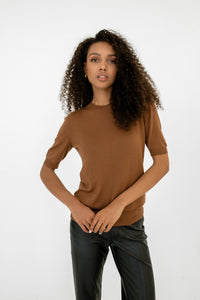 Antialergic Merino Superfine Knit Short Sleeve Top WISH!