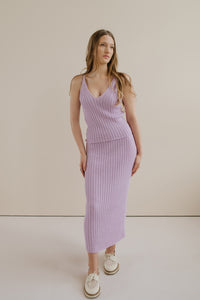 Ribbed Cotton Skirt