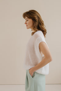 Mohair Silk Oversized Vest