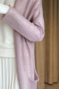 Mohair Silk Cardigan with Pockets